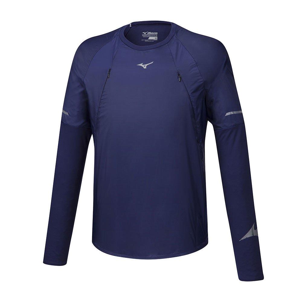 Mizuno Men's Sweashirt Hineri Hybrid LS Peacock - ZGOVLKA-18